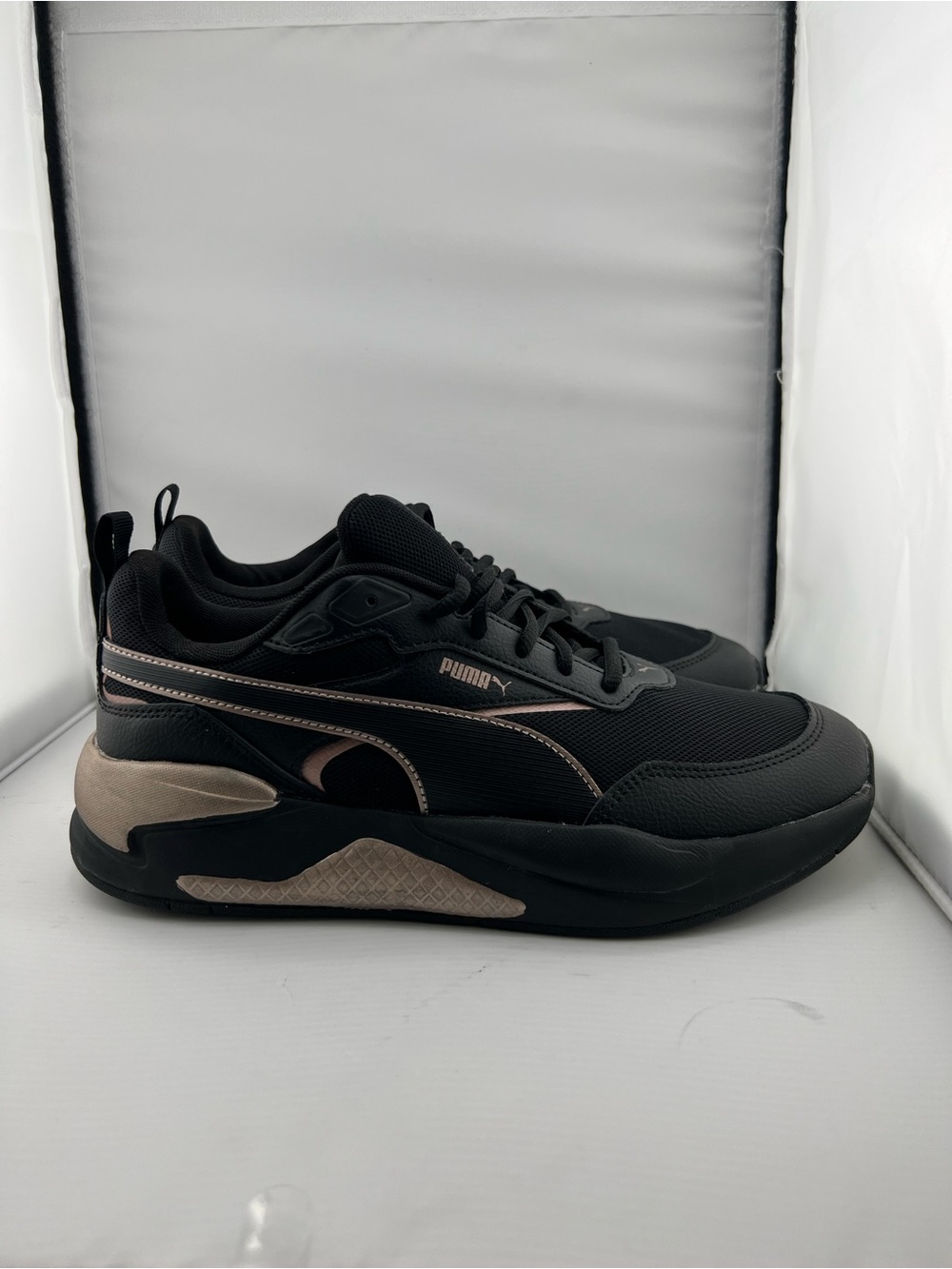 Puma Black Rose Gold Chunky Athletic Running Sneakers Women’s Size 10 - Picture 8 of 15